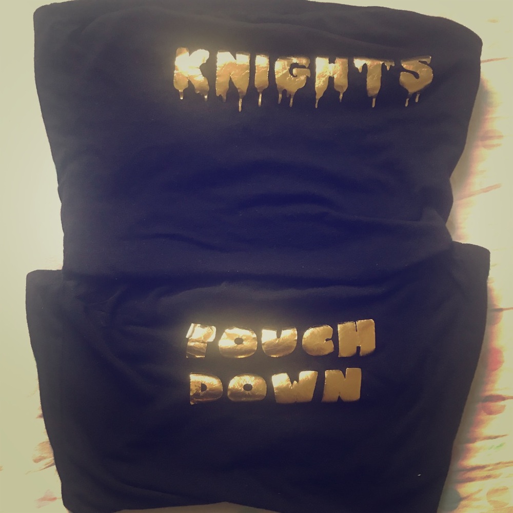 Two tube shirts for football game